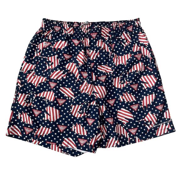 Columbia PFG Super Backcast Swim Shorts Collegiate Navy PFG Proud Size Small - Picture 1 of 8